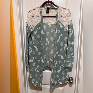 ⭐️3 for $30⭐️ Little mermaid open cardigan
